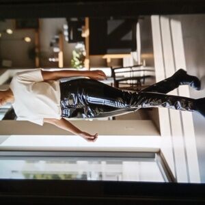 Tripp Nyc Vinyl Skinny Pants  Mid Rise Goth Party Emo Punk Womens 30